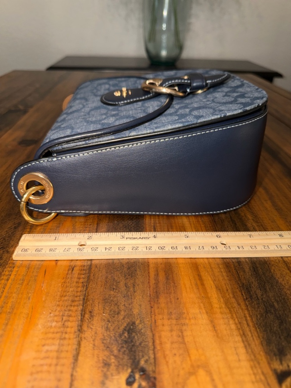 Coach Kleo Bag in Signature Chambray, Denim Blue - Picture 5 of 13